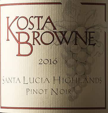 Kosta Browne Santa Lucia Highlands Pinot Noir 2016