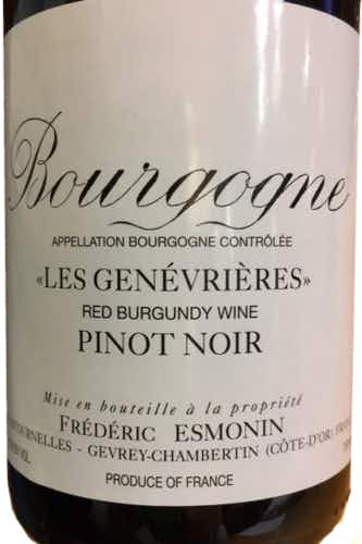 Frédéric Esmonin Bourgogne Les Genévrières 2017