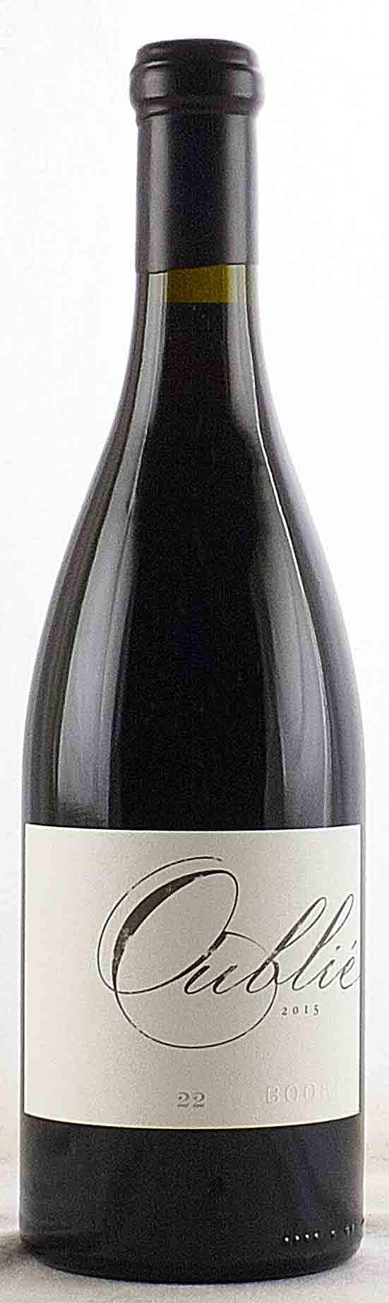Booker Vineyard Oublie 22 2016