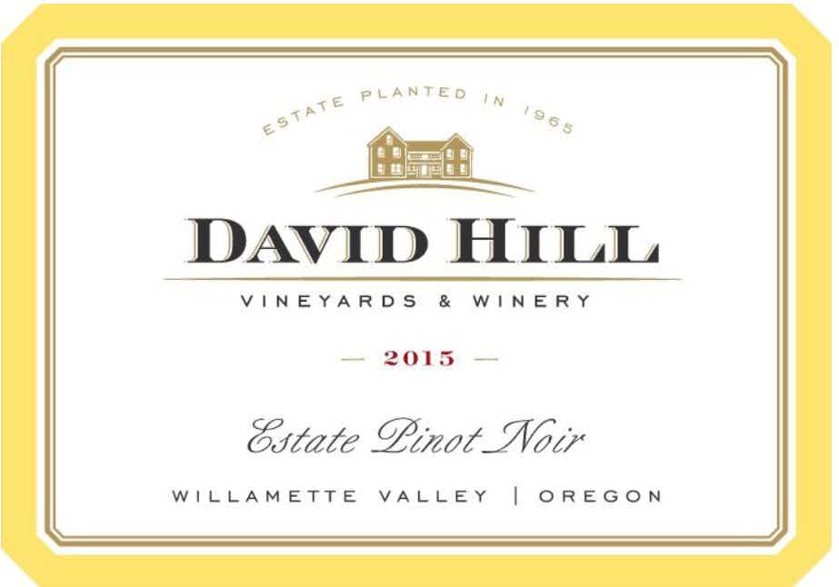 David Hill Estate Pinot Noir 2015