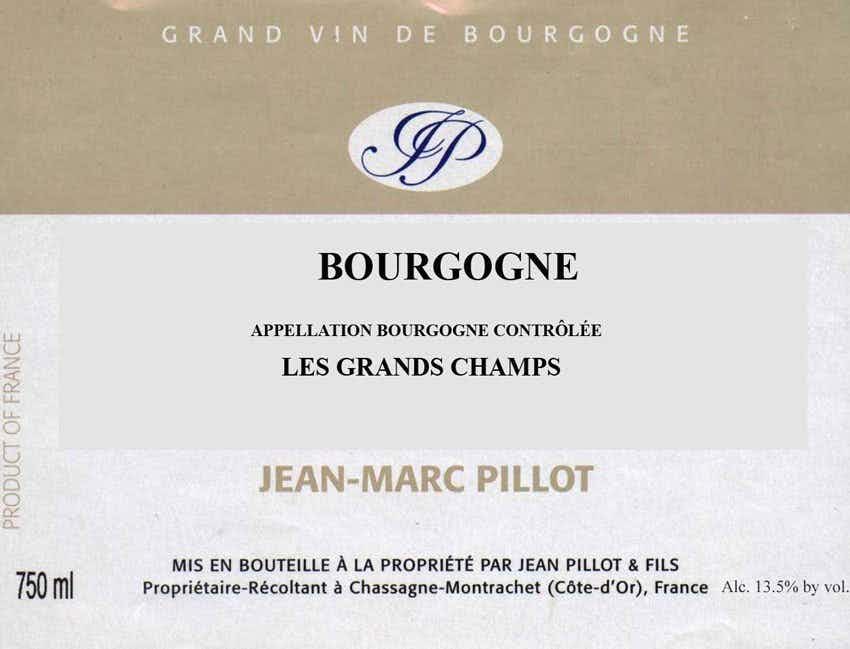 Domaine Jean-Marc Pillot Bourgogne Blanc Le Haut Des Champs 2016