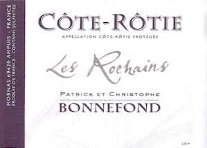 Patrick et Christophe Bonnefond Cote Rotie Les Rochains 2005