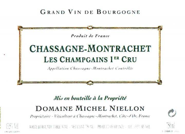 Domaine Michel Niellon CHASS MONT CHAMPGAINS 1ER CRU 2015