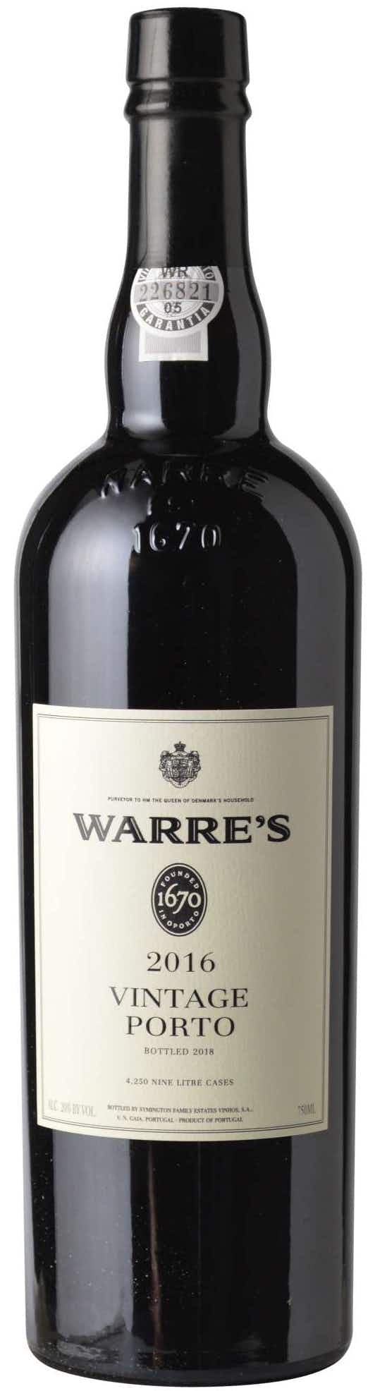 Warre's Vintage Port 2016