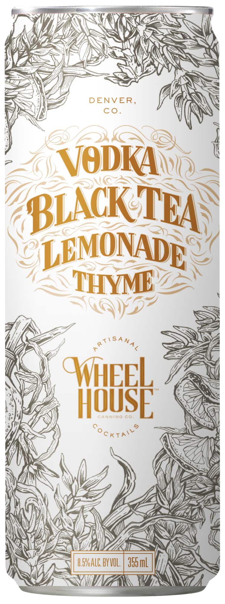 Wheel House Canning Black Tea, Thyme & Lemonade Vodka 12oz
