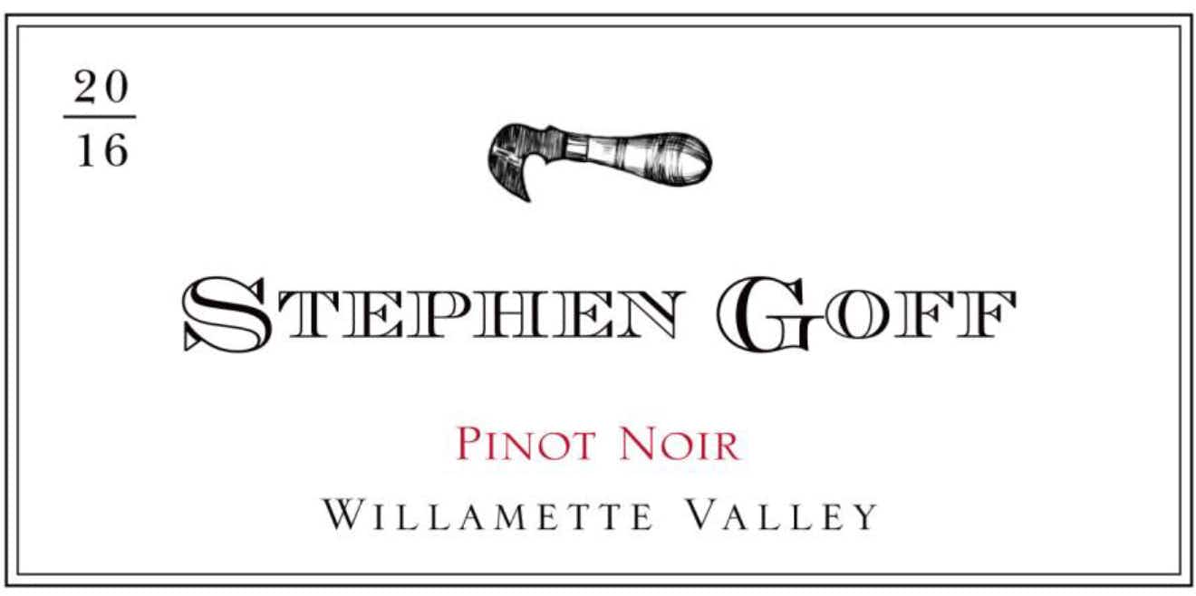 Stephen Goff Willamette Valley Pinot Noir 2016