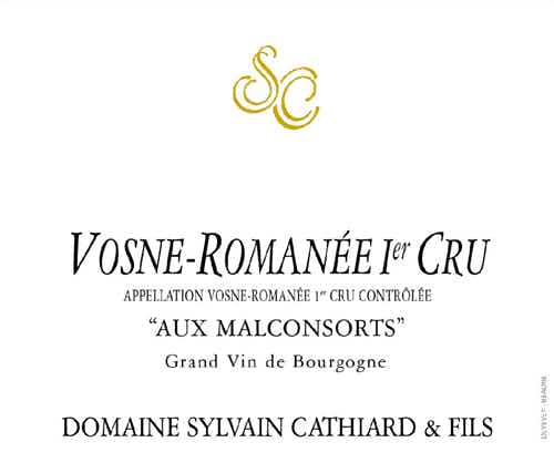 Domaine Sylvain Cathiard Vosne Romanée Aux Malconsorts 2013