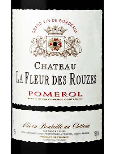Chateau la Fleur des Rouzes Pomerol 2015