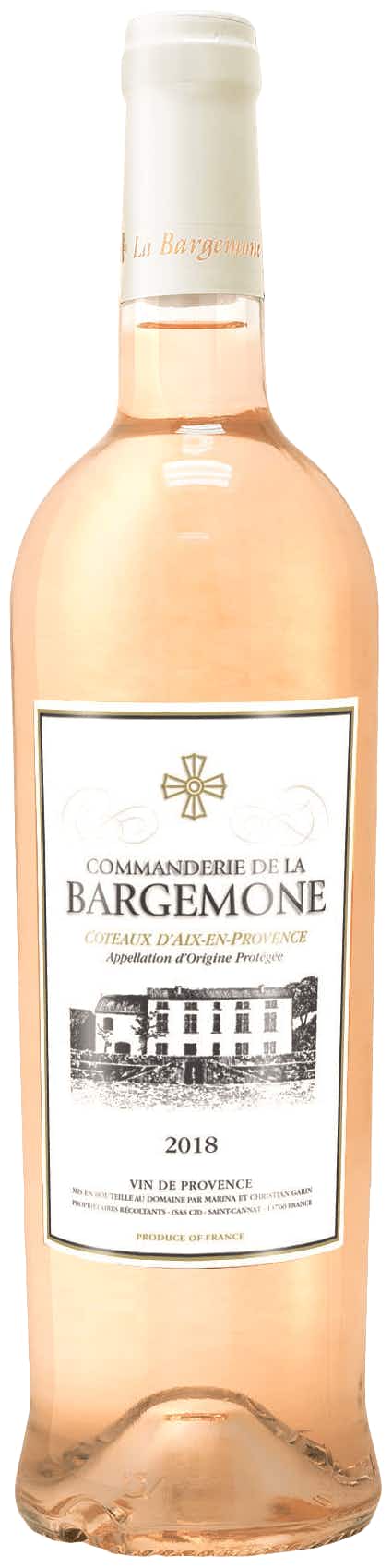 Commanderie de la Bargemone Coteaux d'Aix en Provence Rosé 2018