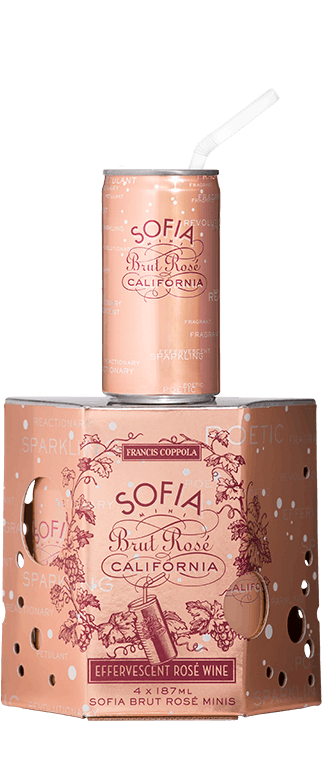 Francis Ford Coppola Sofia Brut Rosé 4 pack 187ml Can