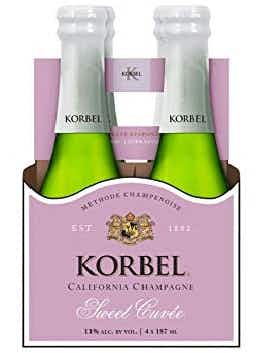 Korbel Sweet Cuvée 4 pack 187ml Bottle