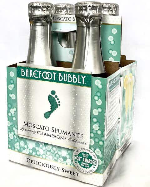 Barefoot Bubbly Moscato Spumante 187ml Bottle