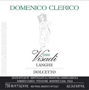 Domenico Clerico Langhe Visadi Dolcetto 2006