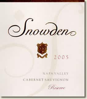 Snowden Reserve Cabernet Sauvignon 2005