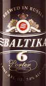 Baltika #6 Porter 750ml